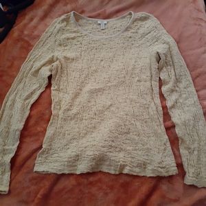 J. Jill Velvet crewneck cotton stretchy top